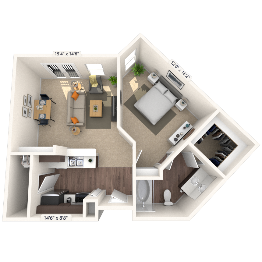 Floorplan image of unit 2338